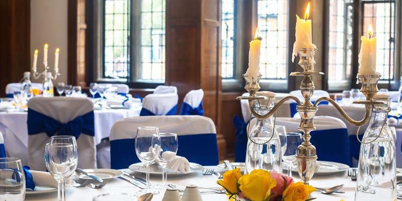 meeting room dining area - wellington hotel - blue orchid